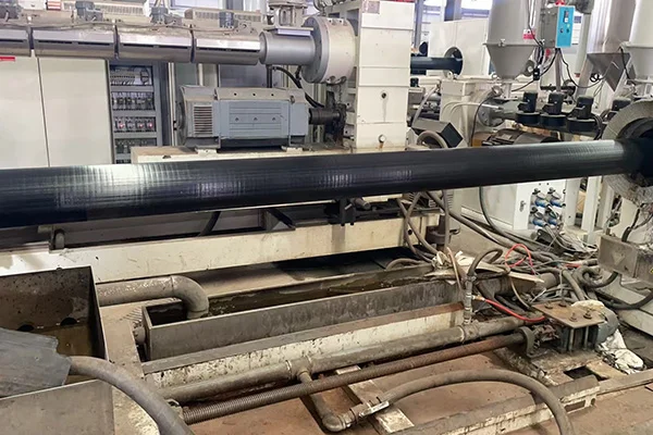 HDPE Steel Skeleton Reinforced Composite Pipe black