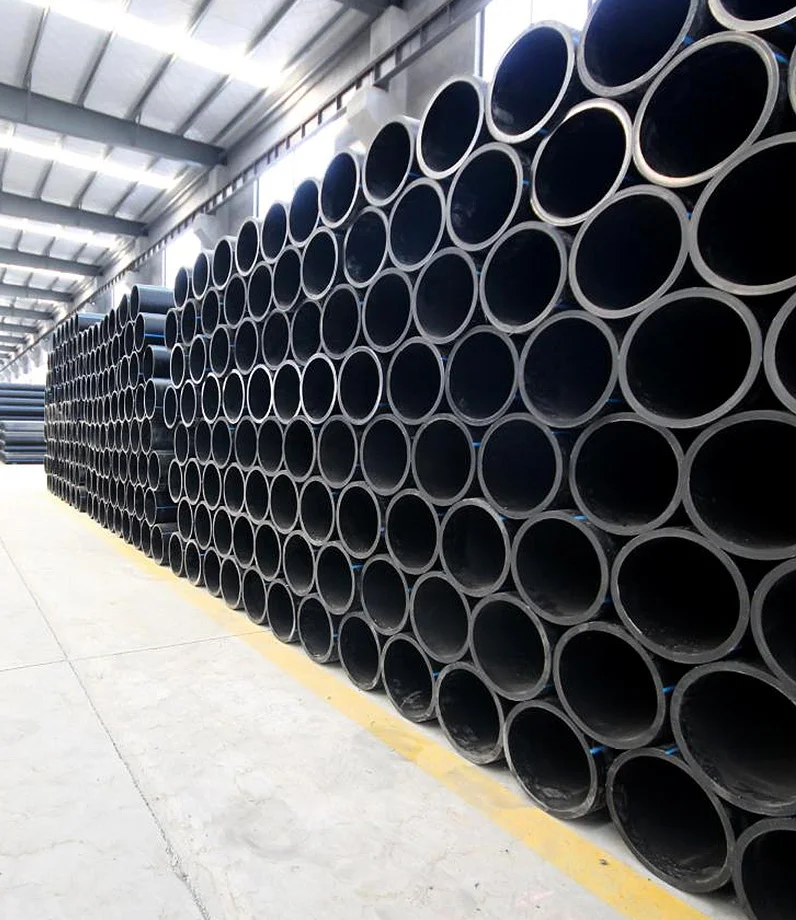 HDPE pipe storage warehouse