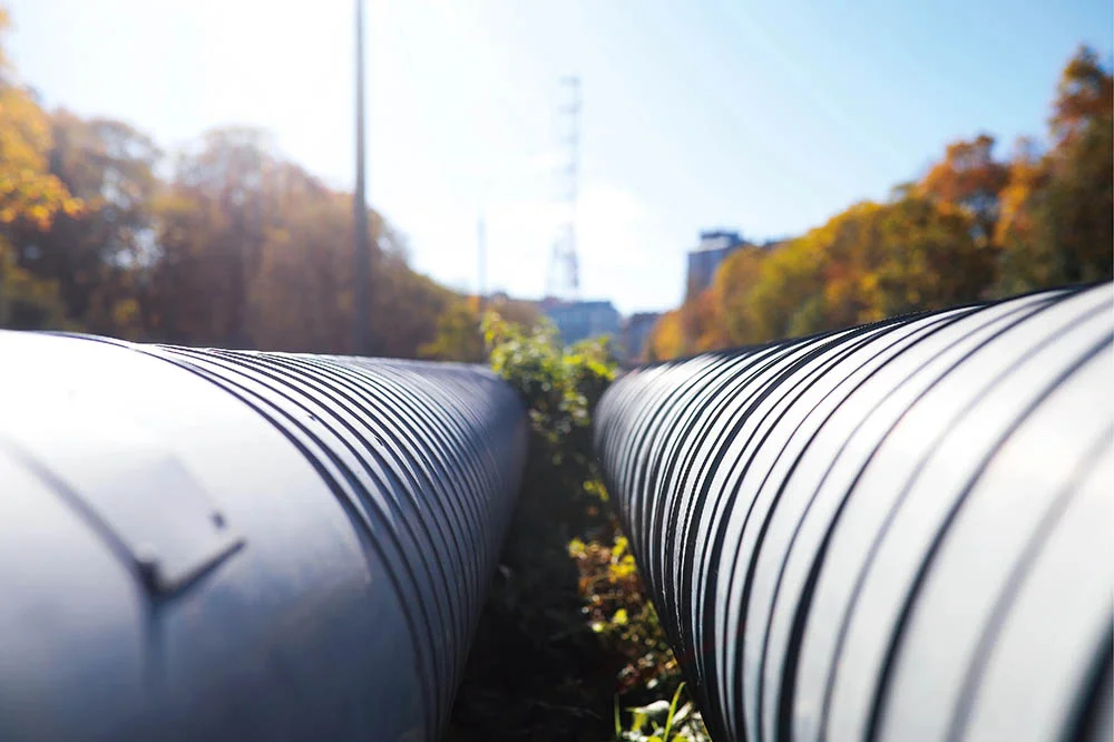 HDPE Steel Strip Reinforced Spiral Corrugated Pipe