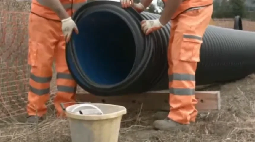 hdpe双壁波纹管安装