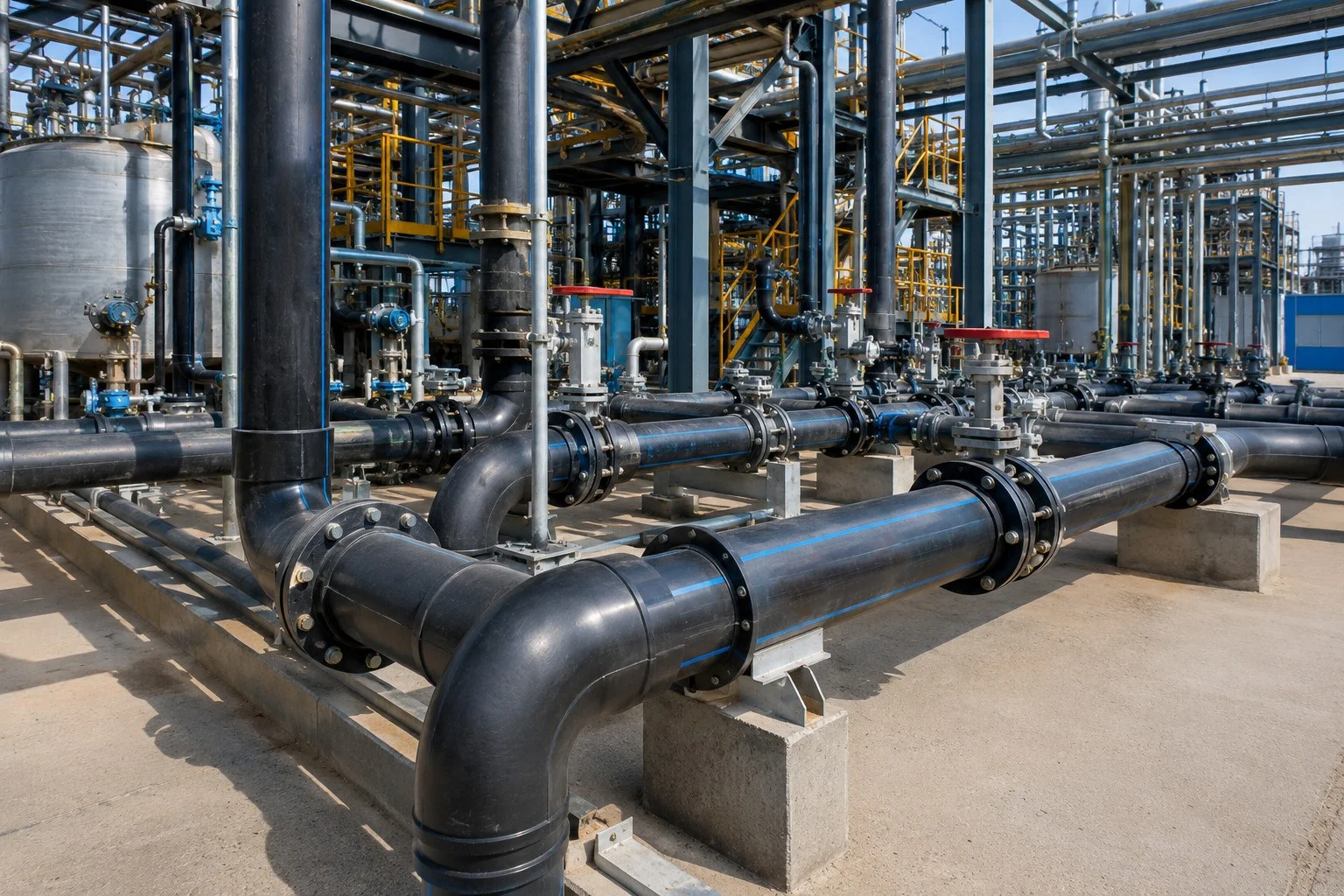 HDPE pipe for Chemical Plant
