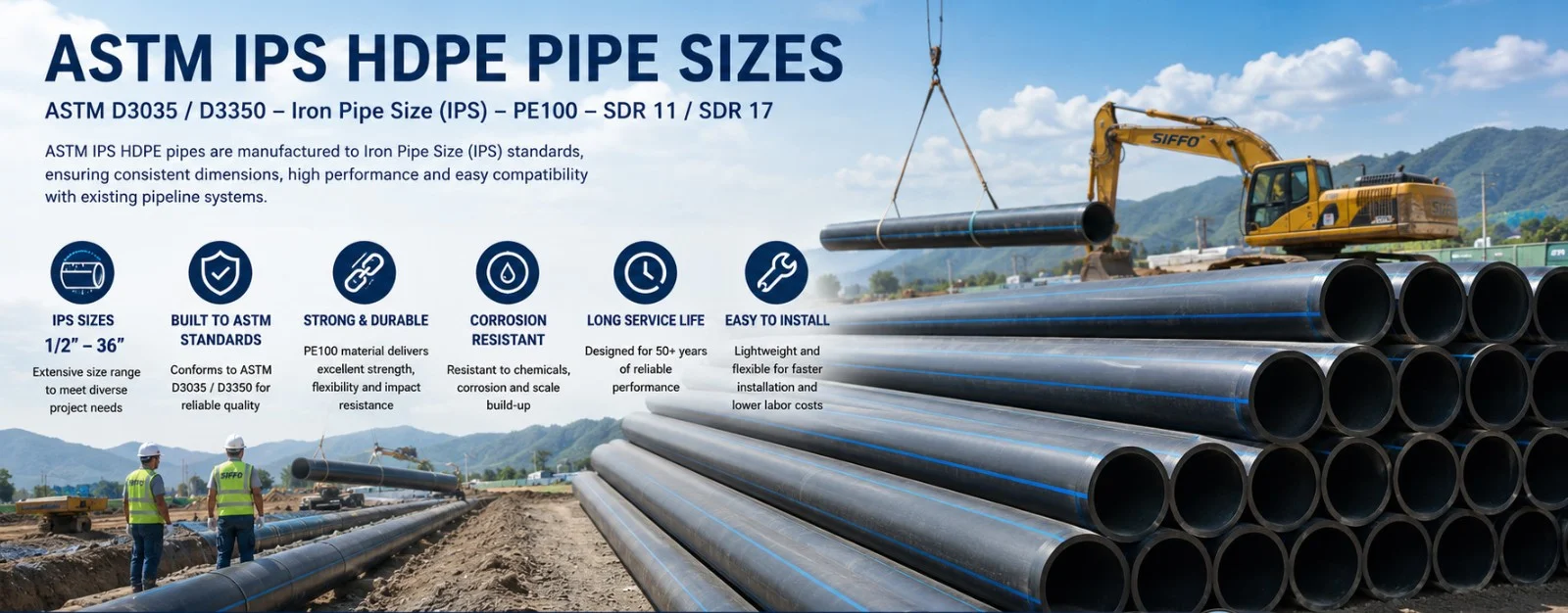 ASTM IPS HDPE Pipe