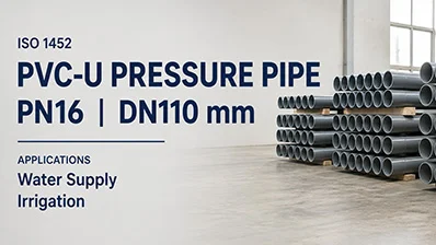 ISO1452 DN110 pvc pipe
