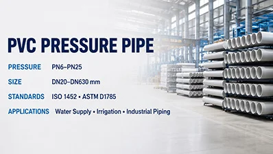 pvc pressure pipe iso1452