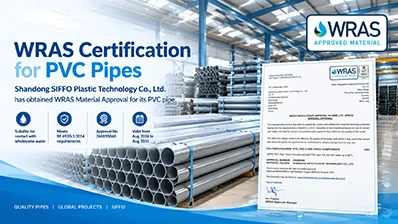WRAS certification pvc pipes