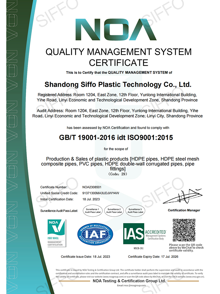 ISO 9001 Certificate